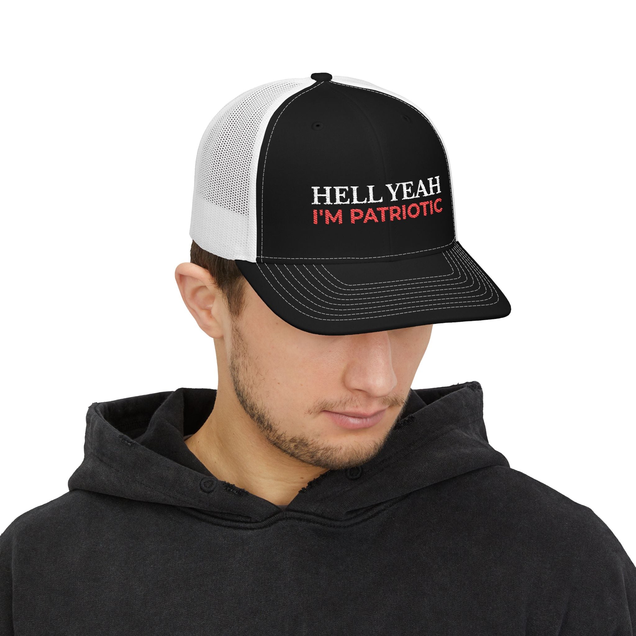 HELL YEAH, I'M PATRIOTIC trucker hat
